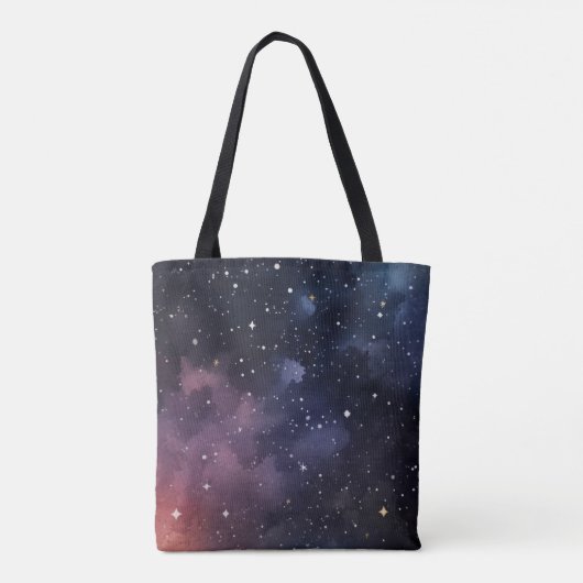 黒猫の魔法の月の夜 – 夜間ガーディアン トートバッグ (裏面)