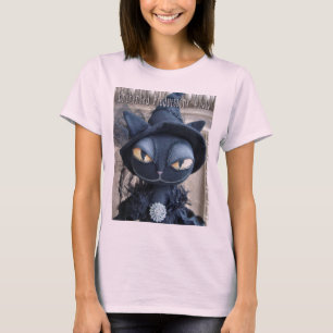 黒猫の魔法使いのTシャツ Tシャツ
