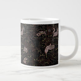 黒猫の黄色い目 ジャンボ コーヒーマグ ジャンボコーヒーマグカップ