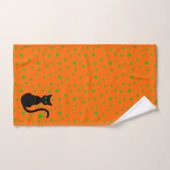 黒猫のBathタオルセット バスタオルセット (ハンドタオル)