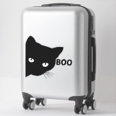 黒猫のbooハロウィンのプレゼント ネコ シール (スーツケース)