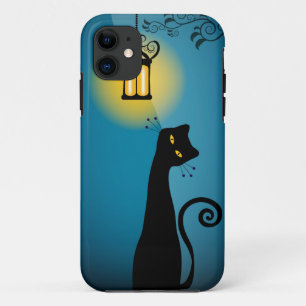 黒猫のiPhone 5の場合 iPhone 11 ケース