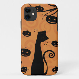 黒猫のiPhone 5の場合 iPhone 11 ケース