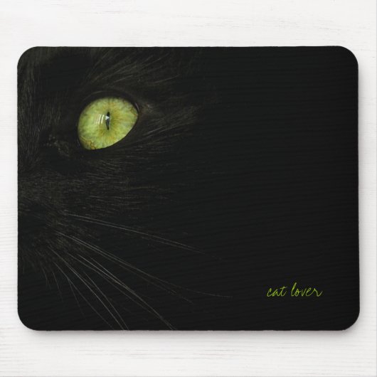 黒猫のmousepad マウスパッド (正面)