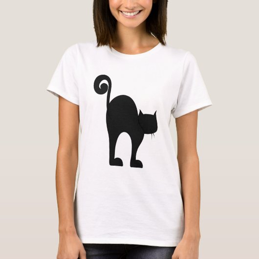 黒猫のTシャツ Tシャツ (正面)