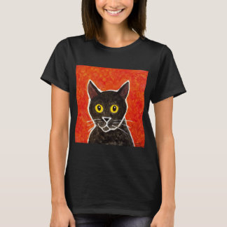 黒猫のTシャツ Tシャツ