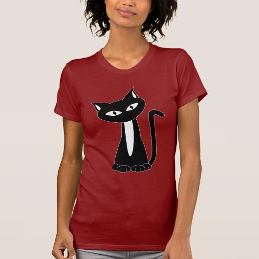 黒猫のTシャツ Tシャツ (正面)
