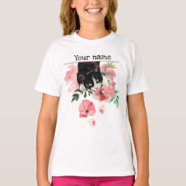 黒猫のTシャツ Tシャツ