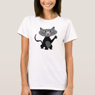 黒猫のTシャツ Tシャツ