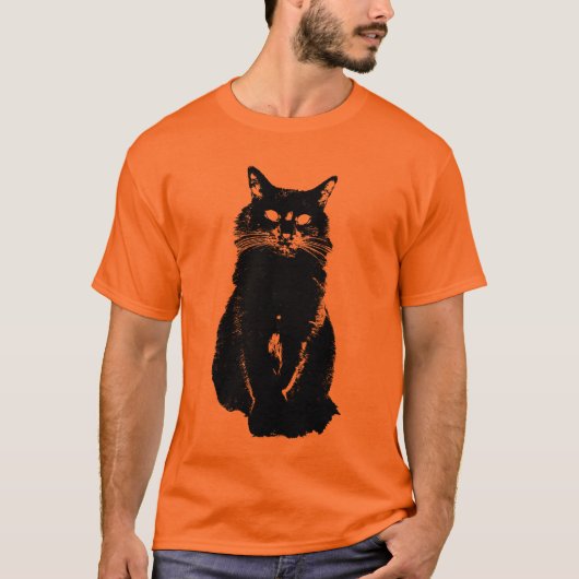 黒猫のTシャツ Tシャツ (正面)