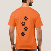 黒猫のTシャツ Tシャツ (裏面)