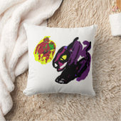 黒猫はい、秋です クッション (ブランケット)