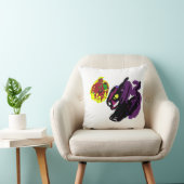 黒猫はい、秋です クッション (椅子)