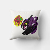 黒猫はい、秋です クッション (裏面)