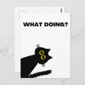 黒猫はがき ポストカード (正面/裏面)