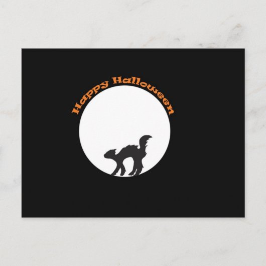 黒猫はがき ポストカード (正面)