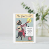 黒猫はがき ポストカード (スタンド正面)