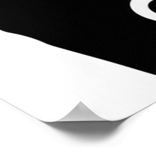 黒猫はウンコだ ポスター (角)