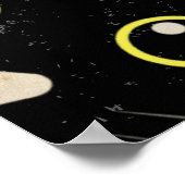 黒猫はレトロなポスターを貼る ポスター (角)