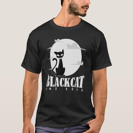 黒猫は悪ではない Tシャツ (正面)