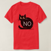 黒猫は断る Tシャツ (デザイン正面)