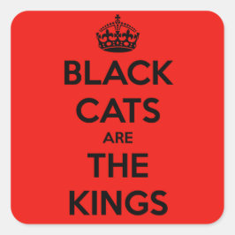 黒猫は王様 スクエアシール