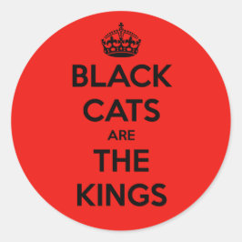 黒猫は王様 ラウンドシール