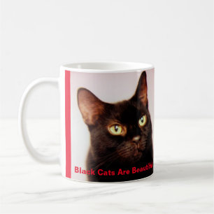 黒猫は美しいコーヒー・マグ(版2)です コーヒーマグカップ