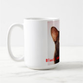 黒猫は美しいマグです コーヒーマグカップ (左)