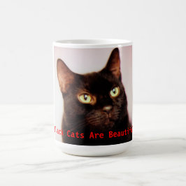黒猫は美しいマグです コーヒーマグカップ