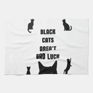 黒猫は運が悪くない キッチンタオル