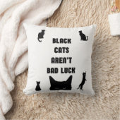 黒猫は運が悪くない クッション (ブランケット)
