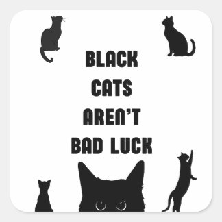 黒猫は運が悪くない スクエアシール