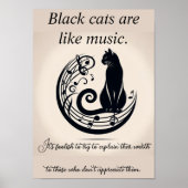 黒猫は音楽のポスターのようなものだ ポスター (正面)