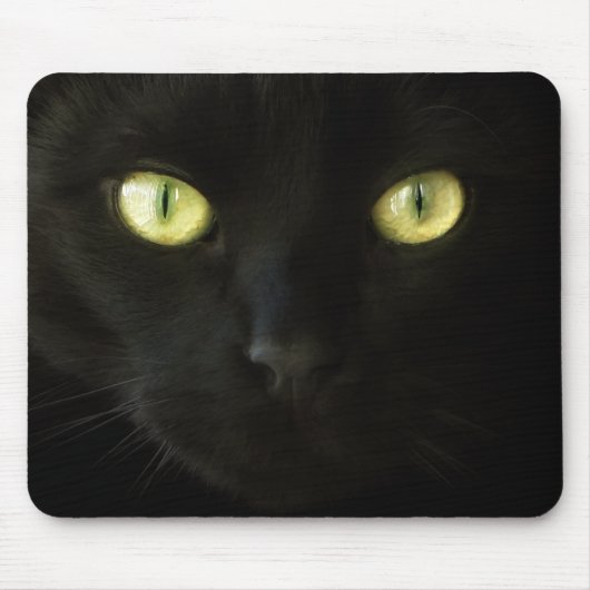 黒猫はmousepadを注目します マウスパッド (正面)