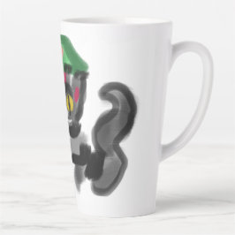 黒猫ひまわり カフェラテマグ