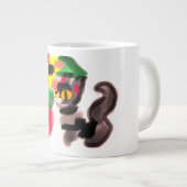 黒猫ひまわり ジャンボコーヒーマグカップ (正面右)