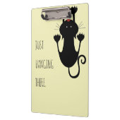 黒猫ぶら下がった漫画のおもしろい文字 クリップボード (左)