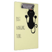 黒猫ぶら下がった漫画のおもしろい文字 クリップボード (右)