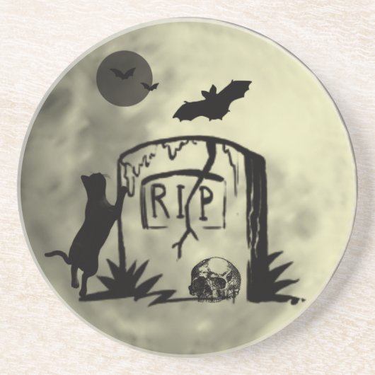 黒猫よくはしゃぐコースター コースター (正面)