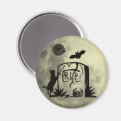 黒猫よくはしゃぐ磁石 マグネット (正面/裏面)