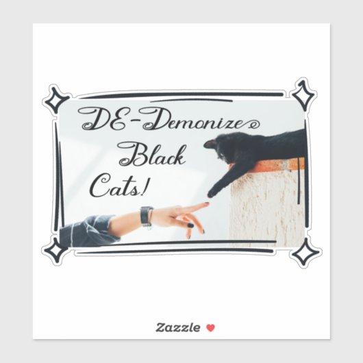 黒猫を悪魔化するな シール (シート)