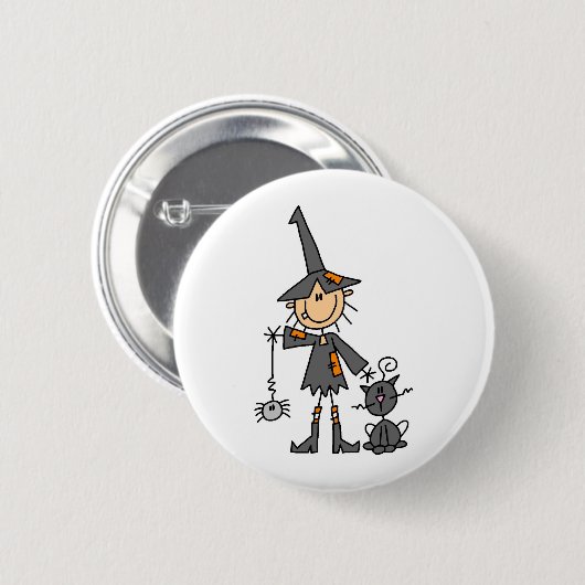 黒猫を持つ魔法使い 缶バッジ (正面&裏面)