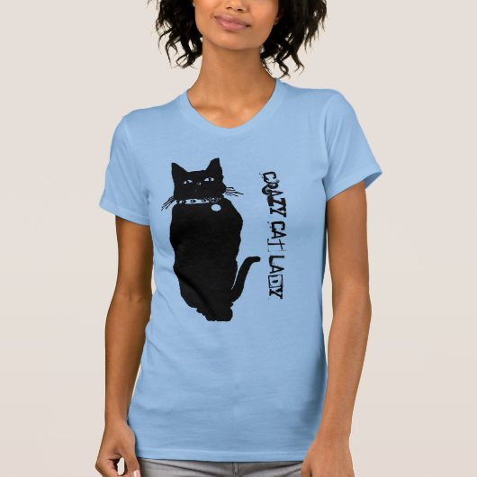 黒猫を用心して下さい Tシャツ (正面)