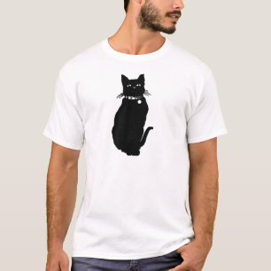 黒猫を用心して下さい Tシャツ