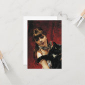 黒猫を腕に抱いた少女 カード (正面/裏面インサイチュ)