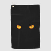 黒猫を見た男 ゴルフタオル (正面)