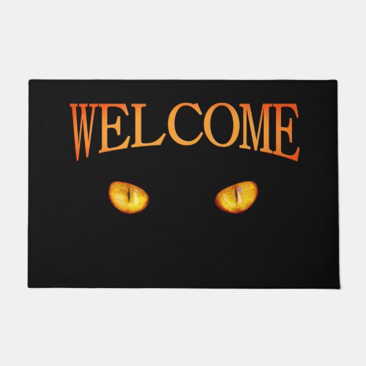 黒猫を見た男 ドアマット (正面)