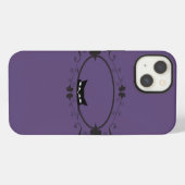 黒猫を隠す iPhoneケース (裏面横)