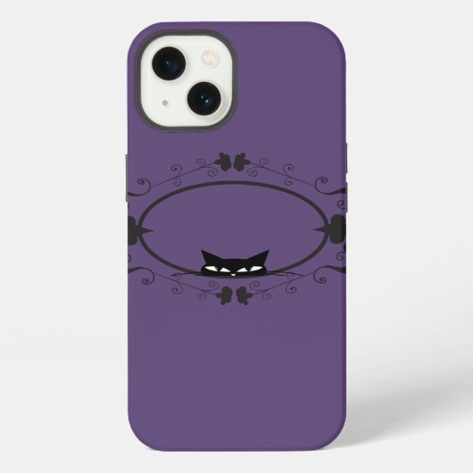 黒猫を隠す iPhoneケース (裏面)